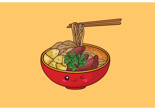 Beef Noodle Soup Postcard