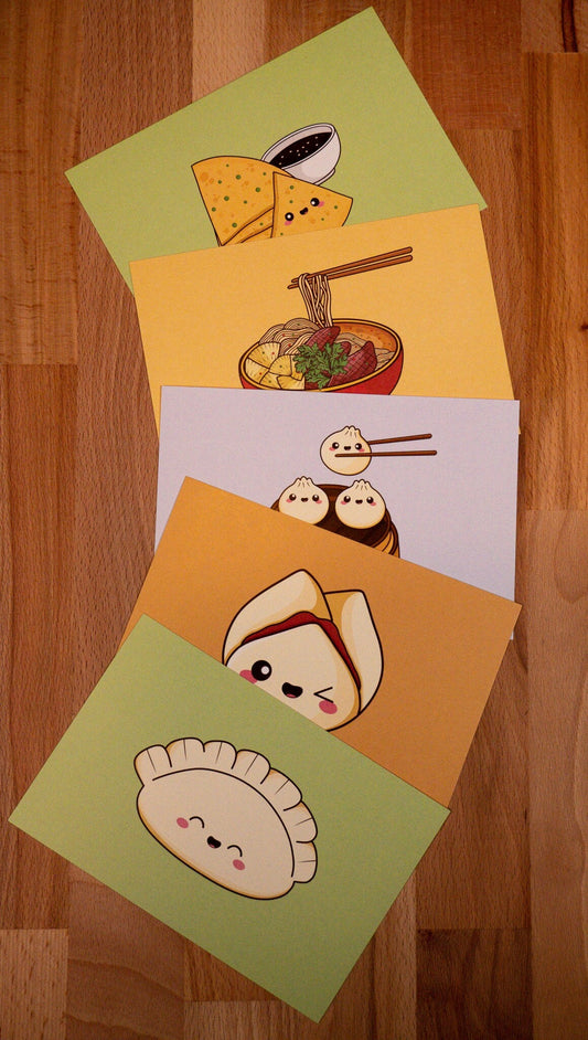 Delicious Chinese Food Postcard Pack